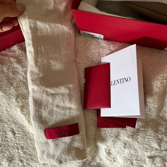 Valentino rockstar caged 100 NUDE grainy leather 37 - Picture 9 of 10